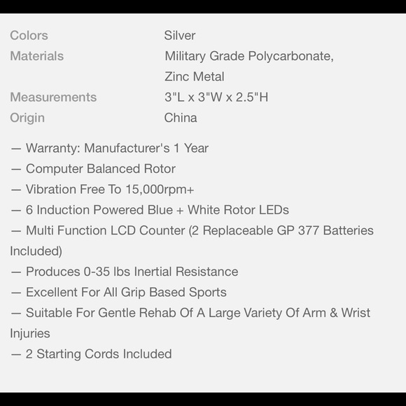 SUPERNOVA GYRO By RPM SPORTS ISOMETRIC RESISTANCE - Picture 6 of 12